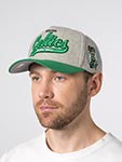 Бейсболка MITCHELL NESS арт. HP14543-BCEGREY Boston Celtics NBA (серый / зеленый)